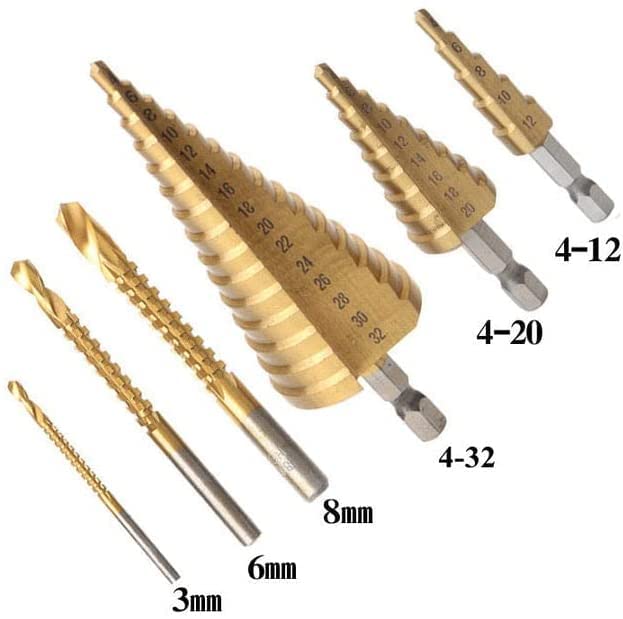 Set burghie conice 4-12, 4-20, 4-30 mm + 3, 6, 8 mm