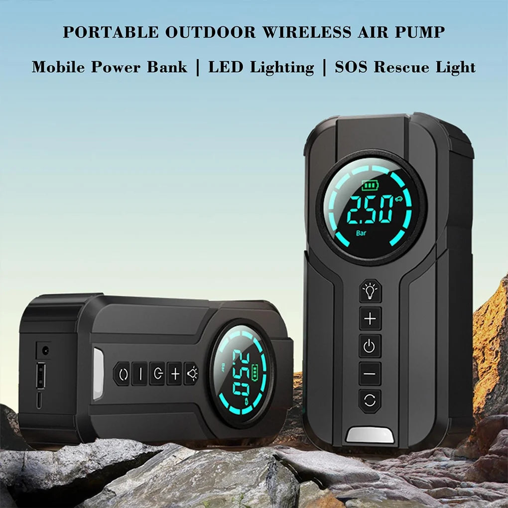 Compresor auto portabil, 1000 A, 2, 5 bar, furtun 13 cm