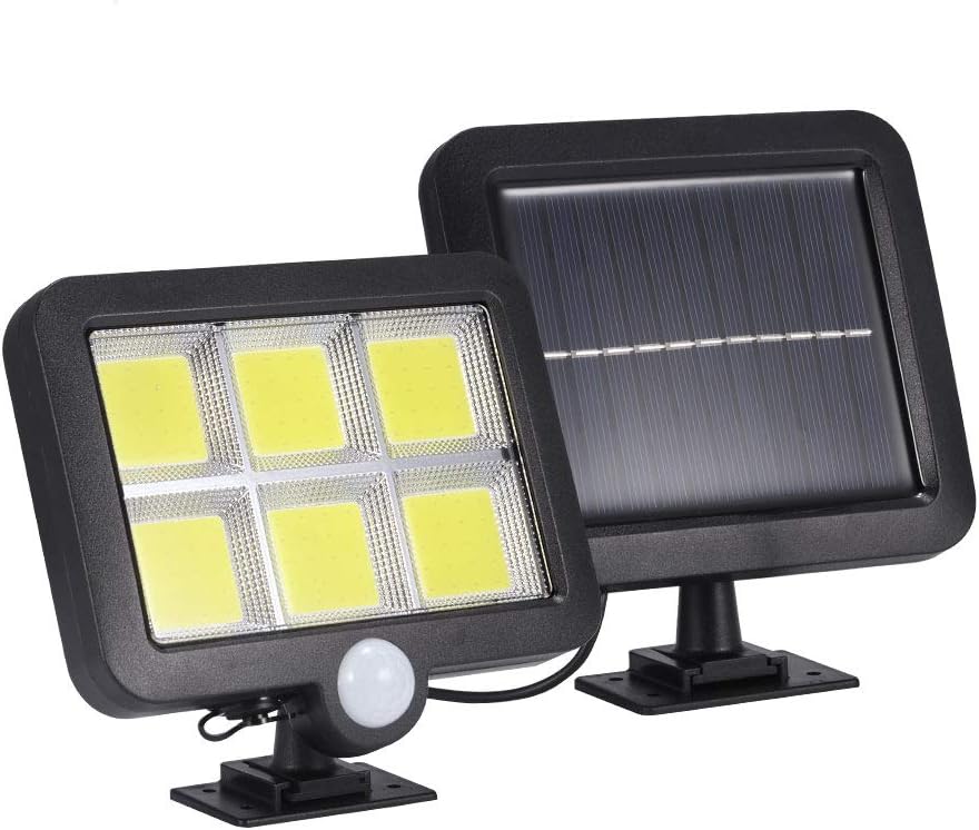 Proiector solar cu 120 LED COB,inclus senzor de lumina si miscare