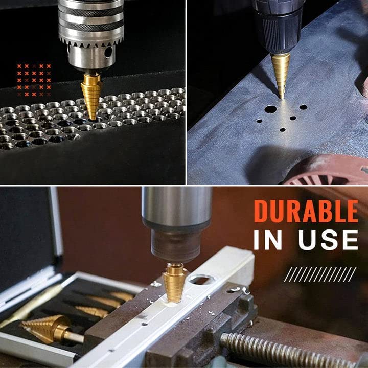Set burghie conice 4-12, 4-20, 4-30 mm + 3, 6, 8 mm