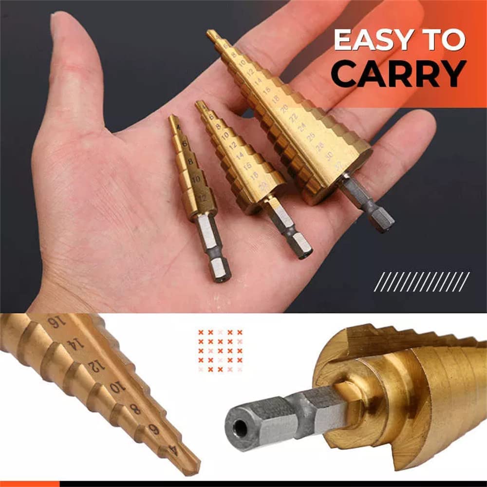 Set burghie conice 4-12, 4-20, 4-30 mm + 3, 6, 8 mm