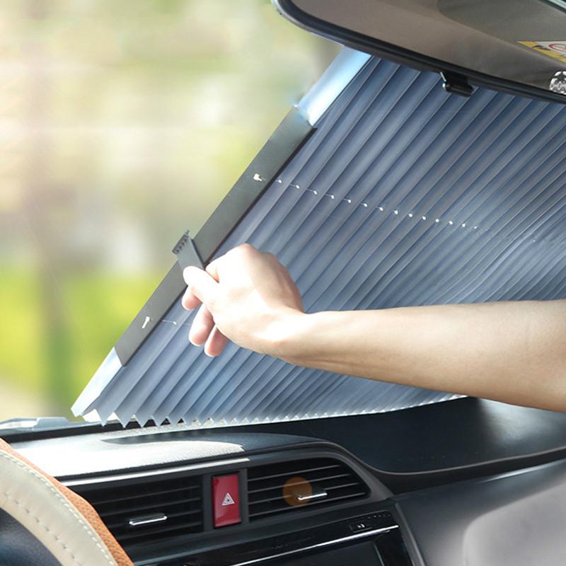 Parasolar auto retractabil
