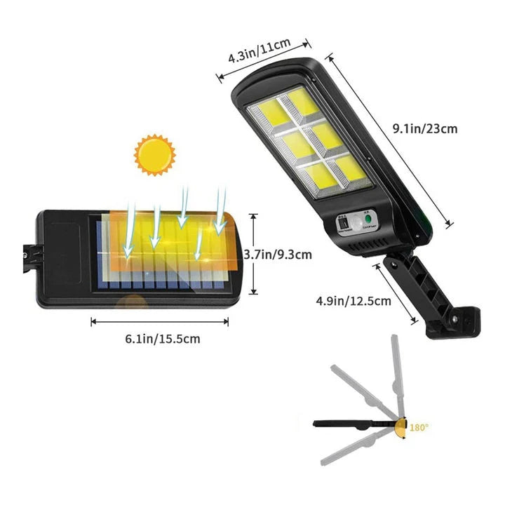 Set Lampi cu Incarcare Solara, 160 LED-uri COB- JORTAN