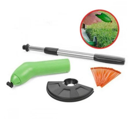 Trimmer Portabil pentru Grădină, Fără Fir, cu Maner Extensibil Detasabil
