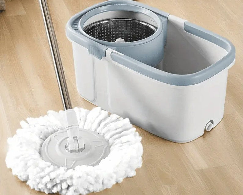 Mop rotativ cu galeata 12 L si cuva din inox