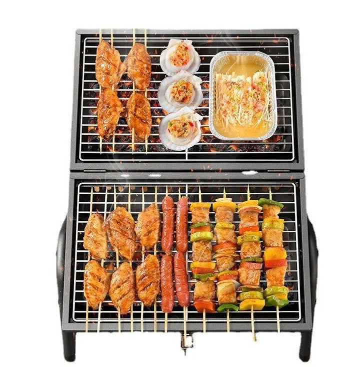 Gratar portabil , multifuntional , cu doua fete 37X25X38CM
