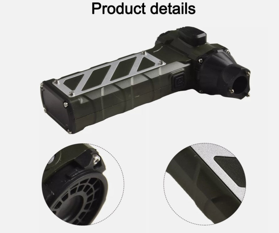 Pistol Aer Comprimat Portabil, Turbo Fan, 110000 RPM, Profesional, Baterie 8000 mAh, Putere Reglabila , Incarcare USB Tip-C