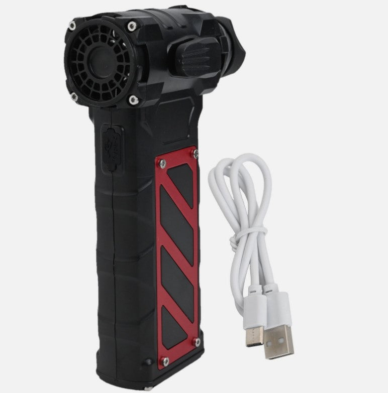 Pistol Aer Comprimat Portabil, Turbo Fan, 110000 RPM, Profesional, Baterie 8000 mAh, Putere Reglabila , Incarcare USB Tip-C