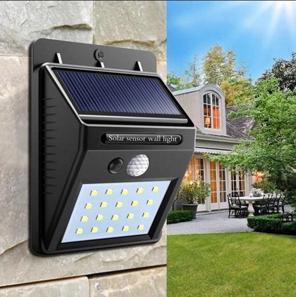 Set 5 Lampi Solare BRIGHT 30 LED cu Senzor de Miscare si Lumina