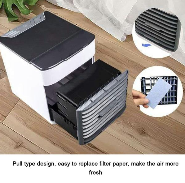 Mini racitor de aer portabil, 3 in 1, Racitor Aer, Umidificare, Purificare