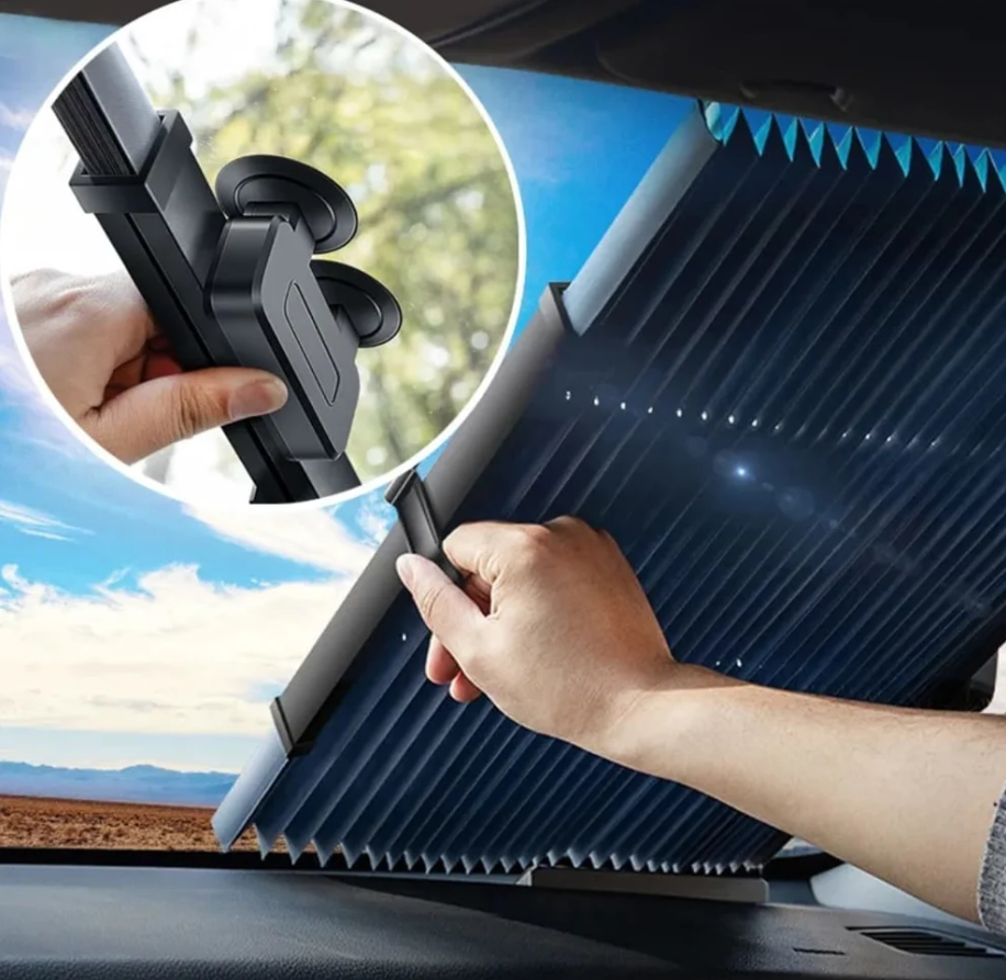 Parasolar auto retractabil