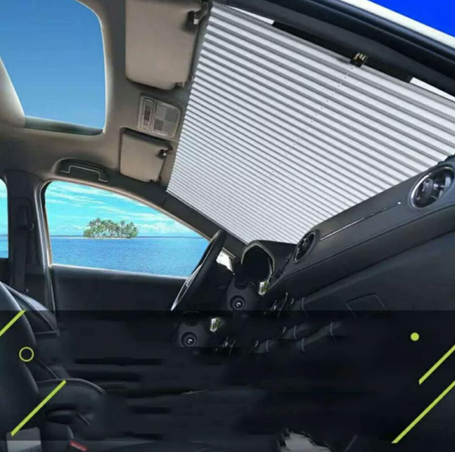 Parasolar auto retractabil