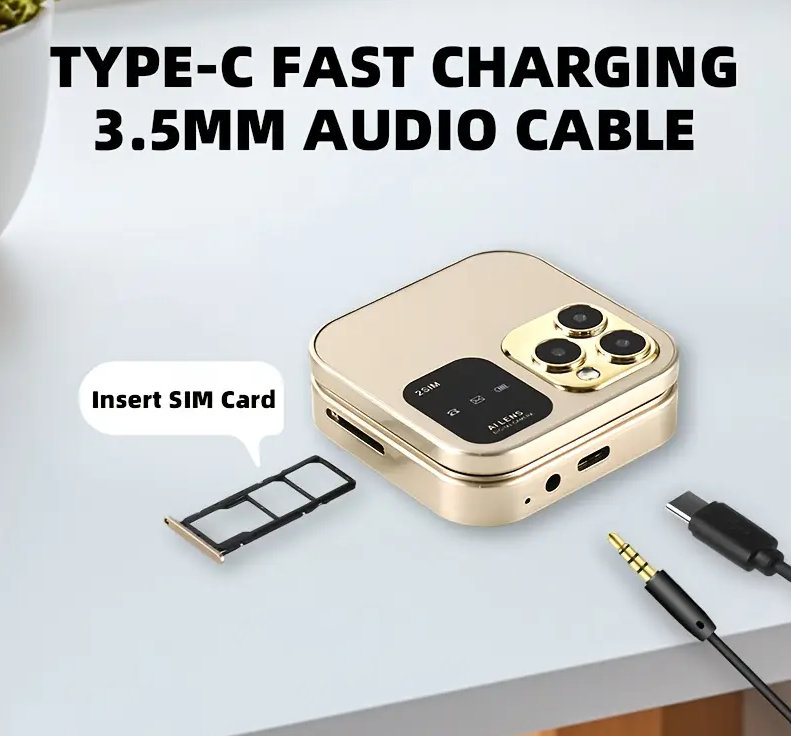 Telefon de Buzunar Pliabil Flip i16 Pro, Dual SIM