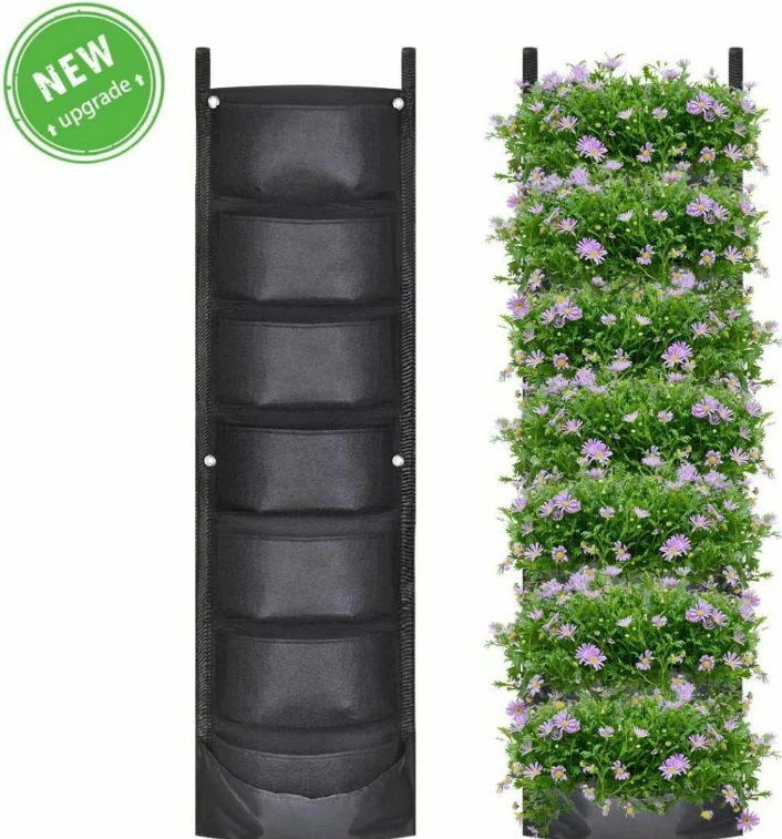 Jardiniera verticală, rezistentă la apă, montare pe perete