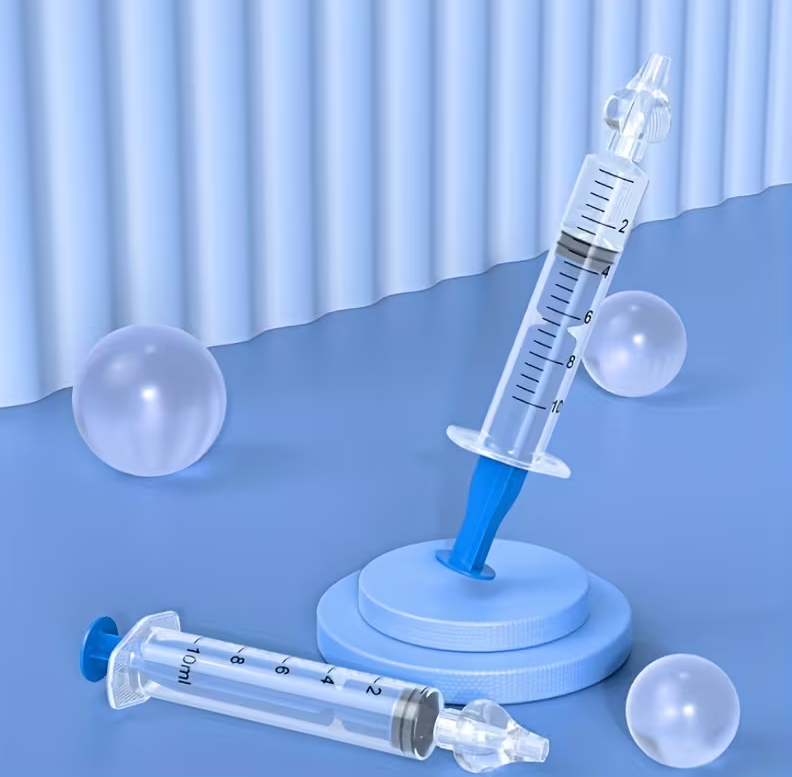 Set 2 seringi pentru lavaj nazal, 4 luni+,10 ml + CADOU Suzeta cu termometru si display