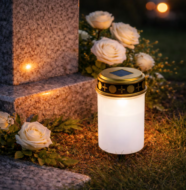 Set candele solare, efect lumanare,0.1W, cu tarus, PP