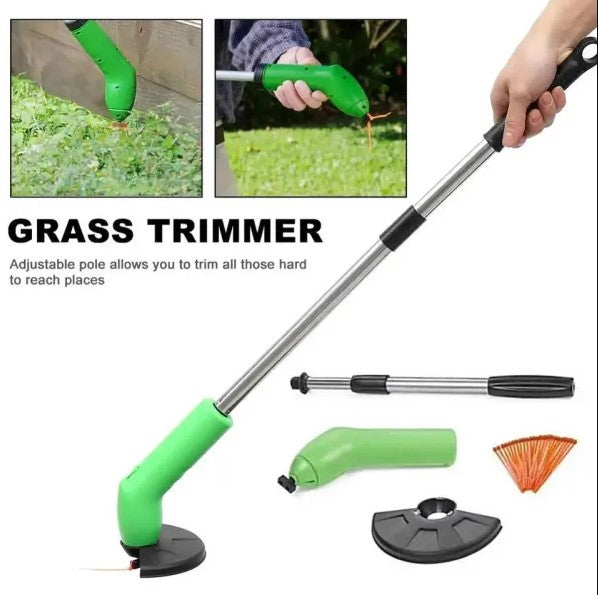 Trimmer Portabil pentru Grădină, Fără Fir, cu Maner Extensibil Detasabil