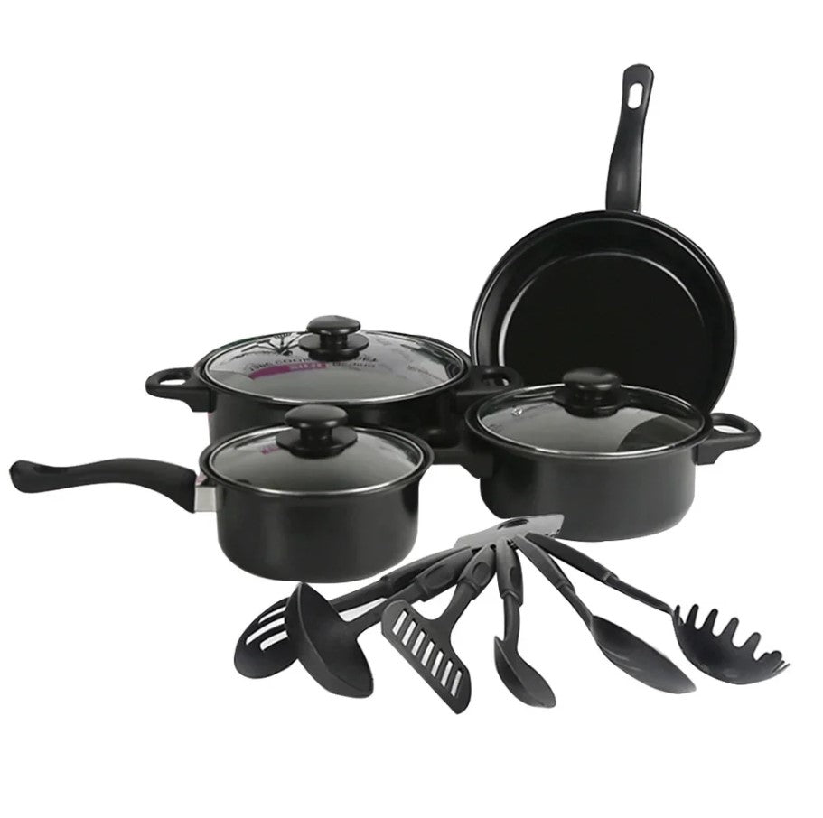 Set Pentru Gatit 13 piese , Negru