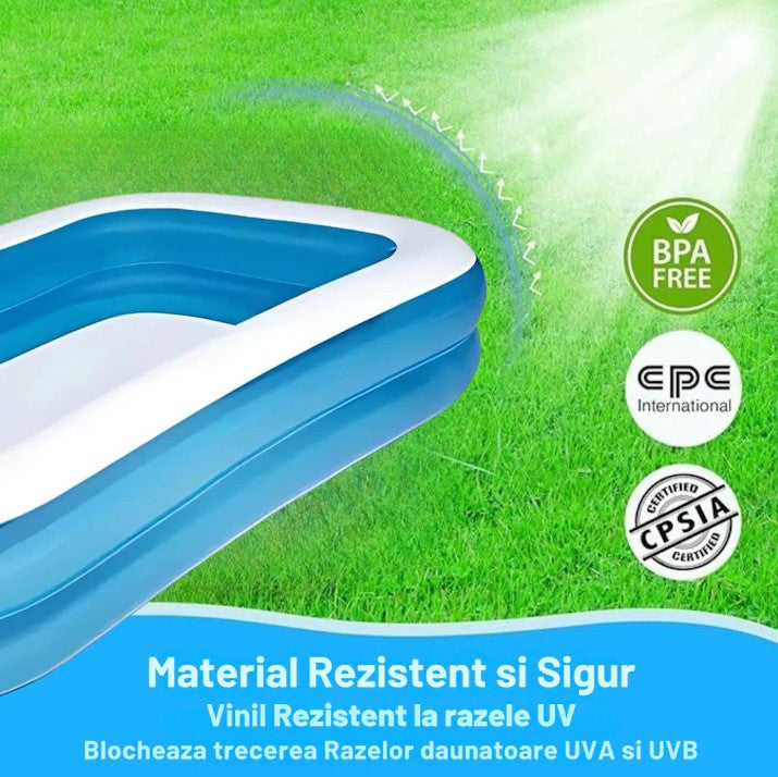 Piscina gonflabila 200x120x40 cm