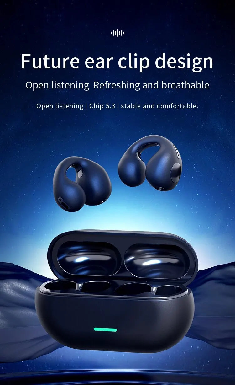 Casti Bluetooth prindere pe ureche, control tactil