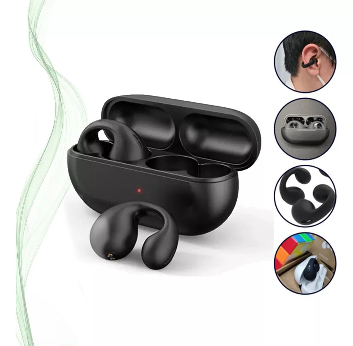Casti Bluetooth prindere pe ureche, control tactil