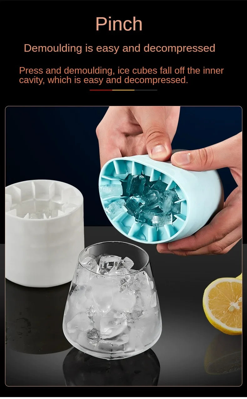 1+1 GRATIS- Forma pentru cuburi de gheata, din silicon fara BPA