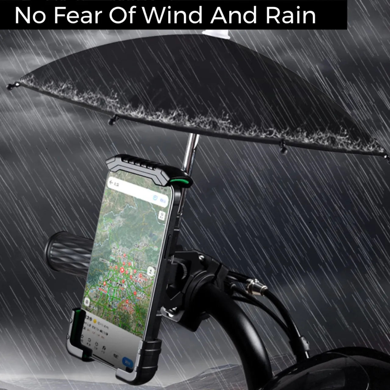 Suport de telefon cu umbrela pentru bicicleta