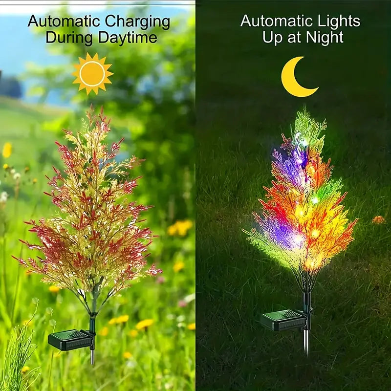 Copac Tuia, Panou solar cu lumini LED