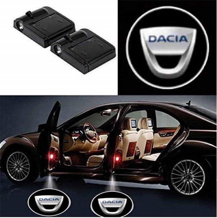 Set 2 x proiector LED logo marca automobil, montare sub portiera