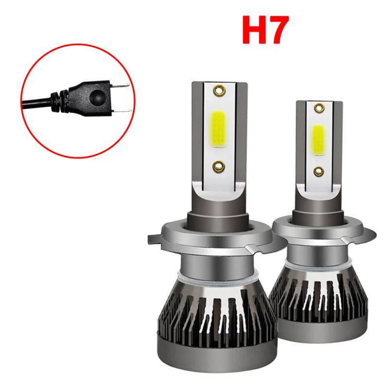 Set 2 Becuri auto LED H7 / H1 / H11 COB