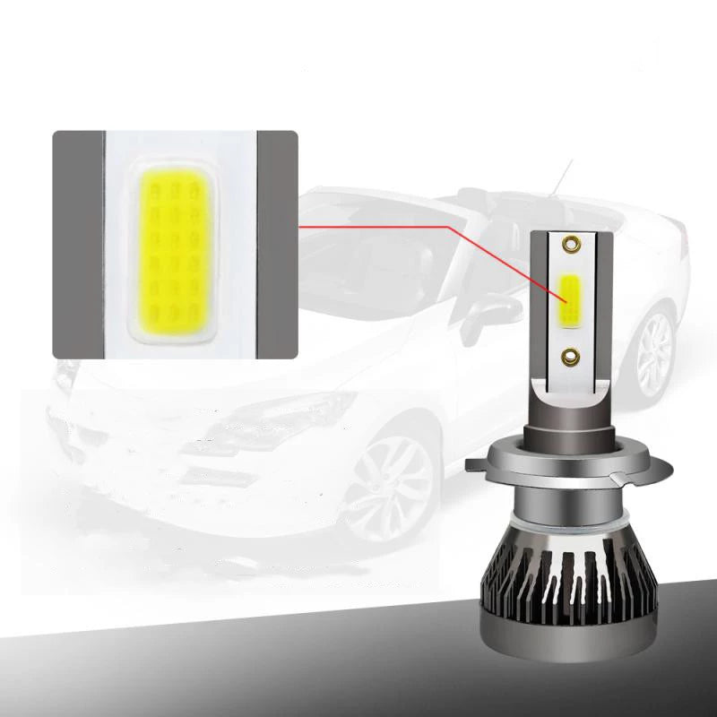 Set 2 Becuri auto LED H7 / H1 / H11 COB