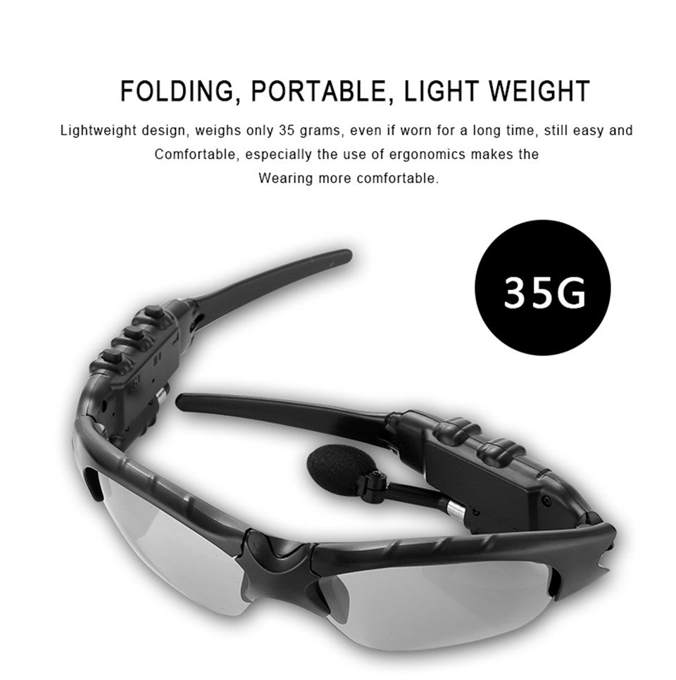 Ochelari de soare polarizati cu casti si bluetooth