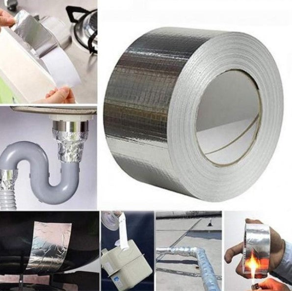 Banda adeziva izolatoare din aluminiu, 5 cm x 5m