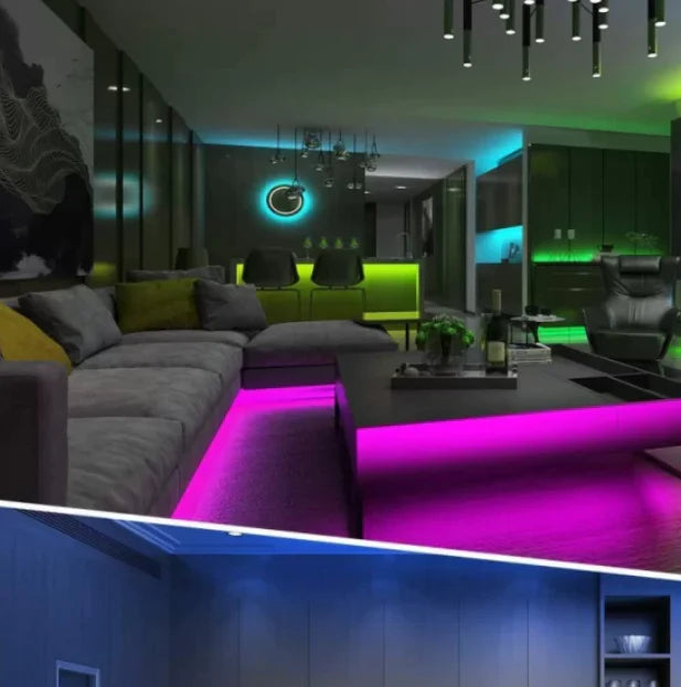 Set 1+1 GRATIS Banda led RGB, 5m, telecomanda, 24 taste