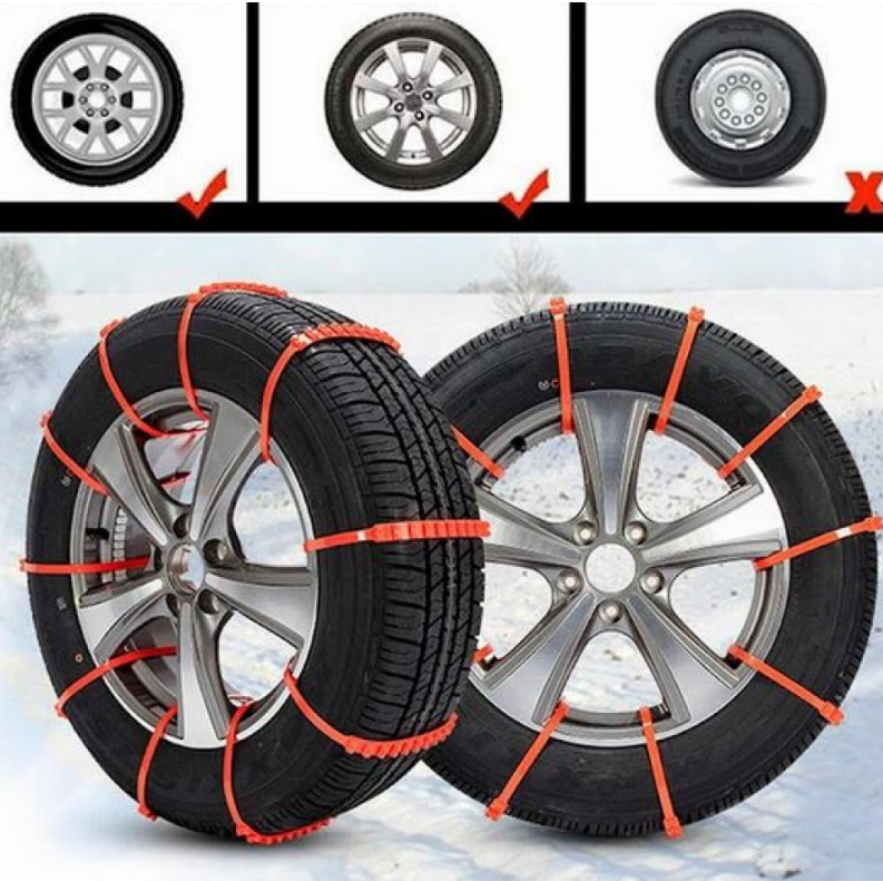 Set 10 benzi antiderapante pentru anvelope auto