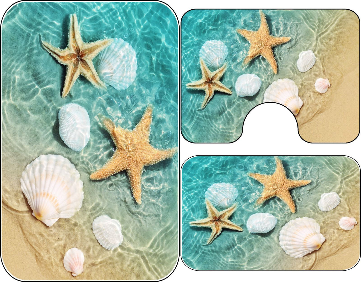 Covoare de Baie Antiderapante, 3 Piese - Diverse modele