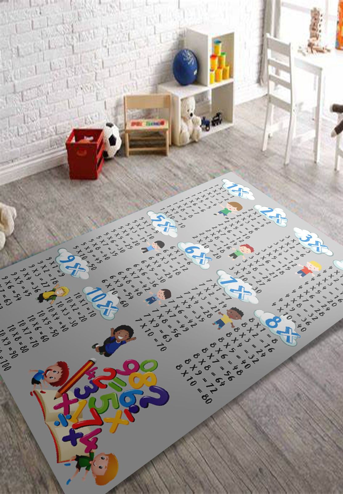 Covor copii, design 3D antiderapant 80×150 cm - Diverse modele