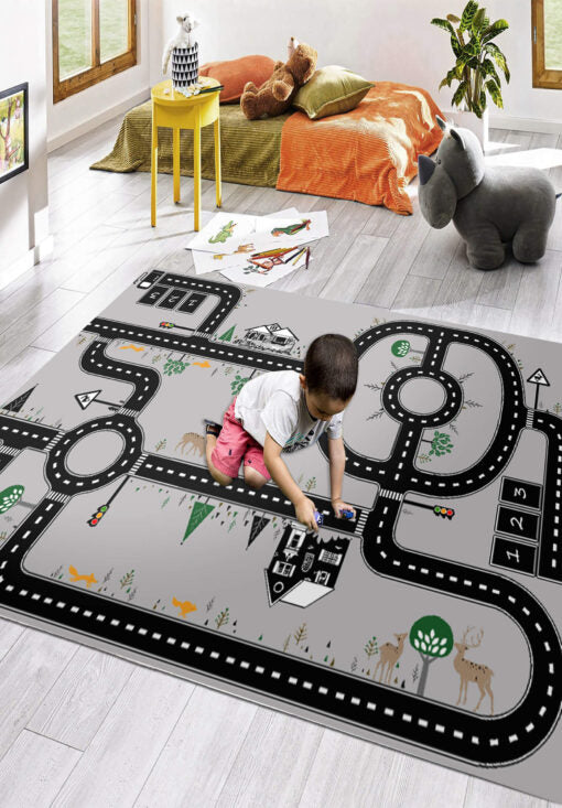 Covor copii, design 3D antiderapant 80×150 cm - Diverse modele