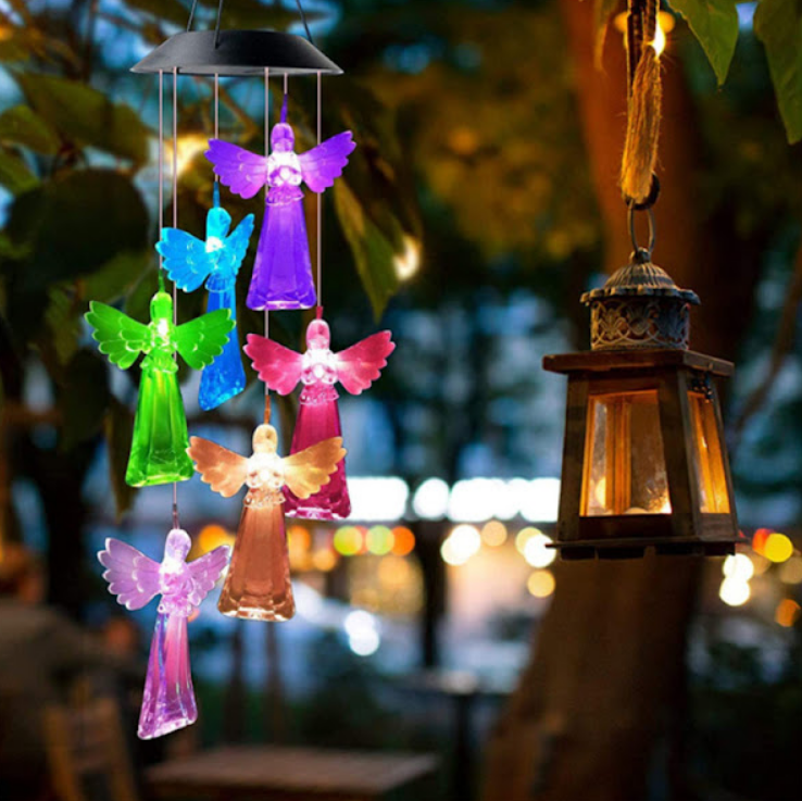 Decoratiune solara de gradina, 6 LED multicolor
