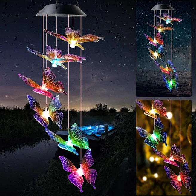 Decoratiune solara de gradina, 6 LED multicolor