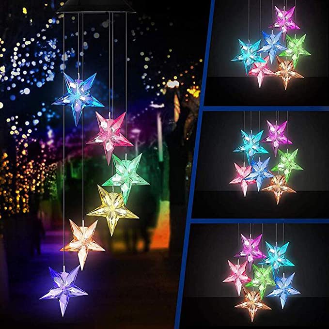 Decoratiune solara de gradina, 6 LED multicolor
