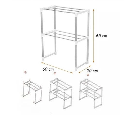 Suport de bucătărie cu 3 rafturi pentru cuptor cu microunde