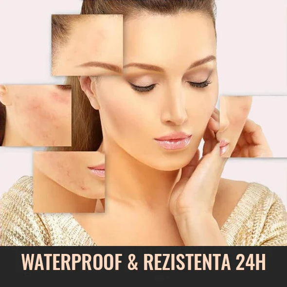 Fond de ten -natural- cu efect matifiere + CADOU 1 Ruj verde care isi schimba culoarea in Roz