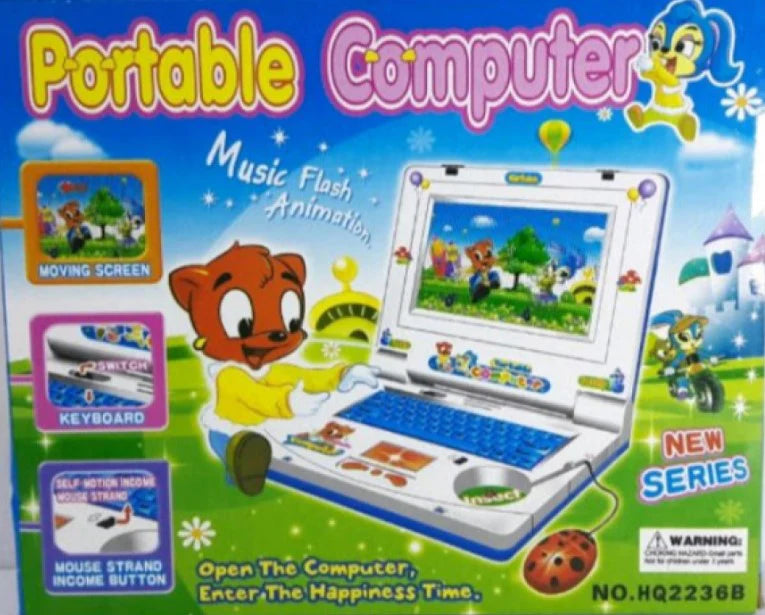Laptop pentru copii, muzical, tastatura si mouse
