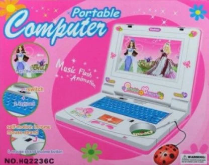 Laptop pentru copii, muzical, tastatura si mouse