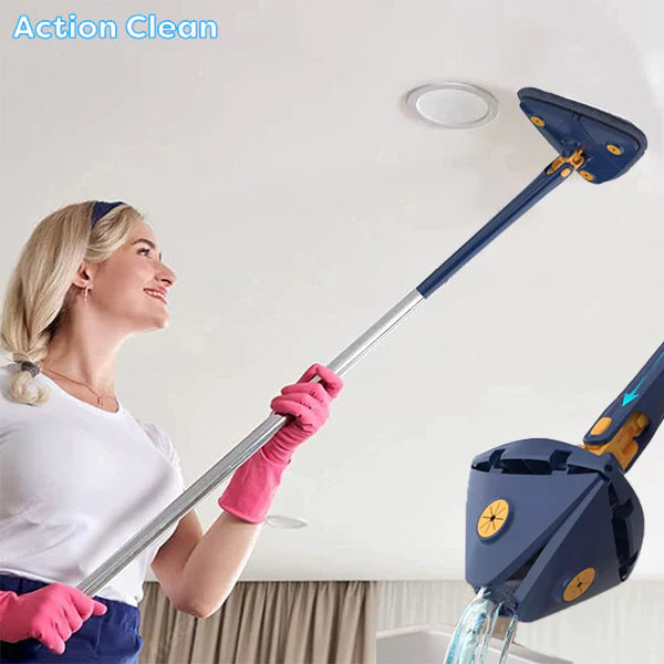 1+1 CADOU: Mop Clean Master Reglabil cu Rotire 360°