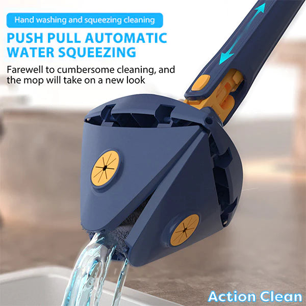 1+1 CADOU: Mop Clean Master Reglabil cu Rotire 360°