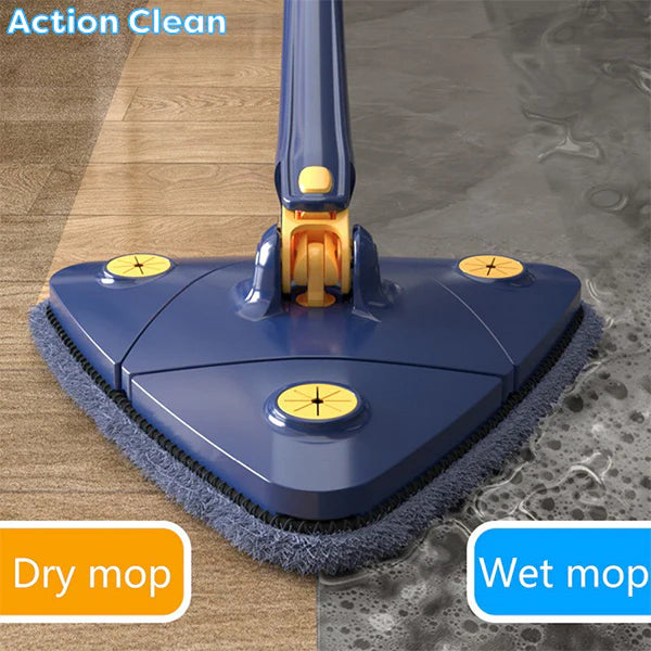 1+1 CADOU: Mop Clean Master Reglabil cu Rotire 360°