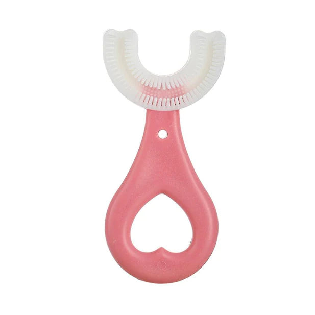 Set 2x Periuta de dinti circulara pentru copii Roz/Albastru