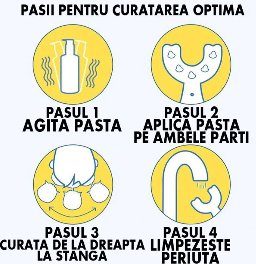 Set 2x Periuta de dinti circulara pentru copii Roz/Albastru